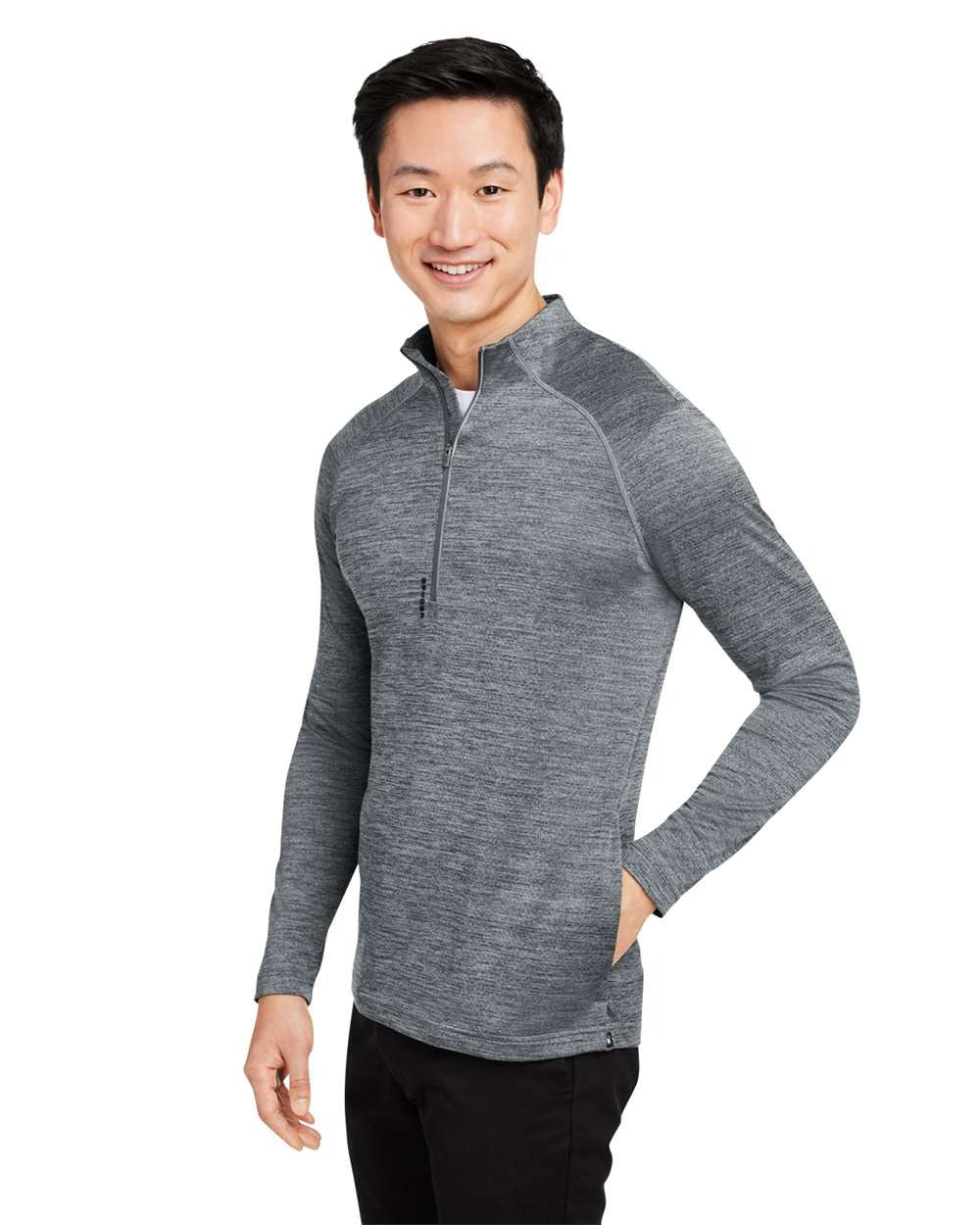 Men's Mission Half-Zip Pullover Polar Jasper_1