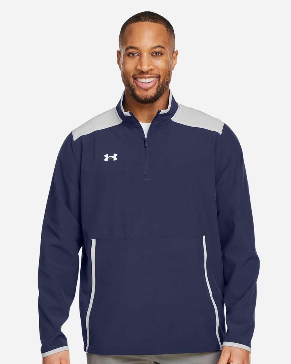 Men's Motivate 3.0 Quarter-Zip Pullover Midnight Navy/ White