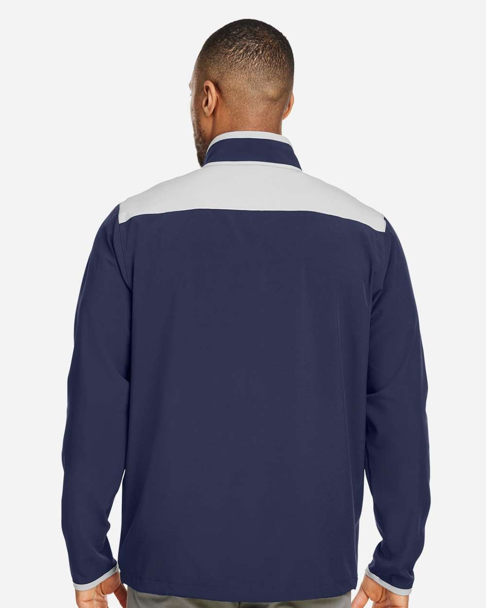 Men's Motivate 3.0 Quarter-Zip Pullover Midnight Navy/ White_2