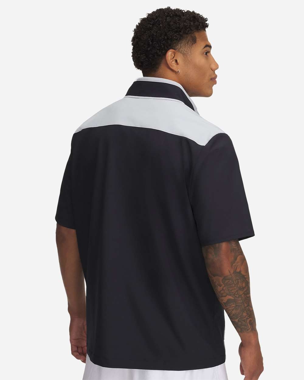 Men's Motivate 3.0 Short Sleeve Half-Zip Black/ Mod Grey/ White_1