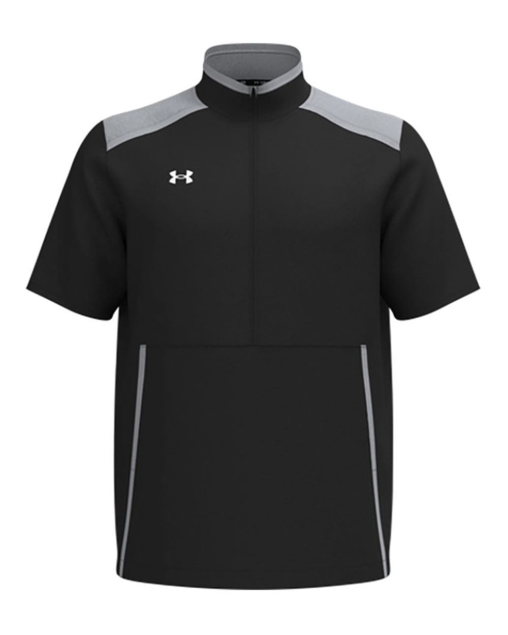 Men's Motivate 3.0 Short Sleeve Half-Zip Black/ Mod Grey/ White_2