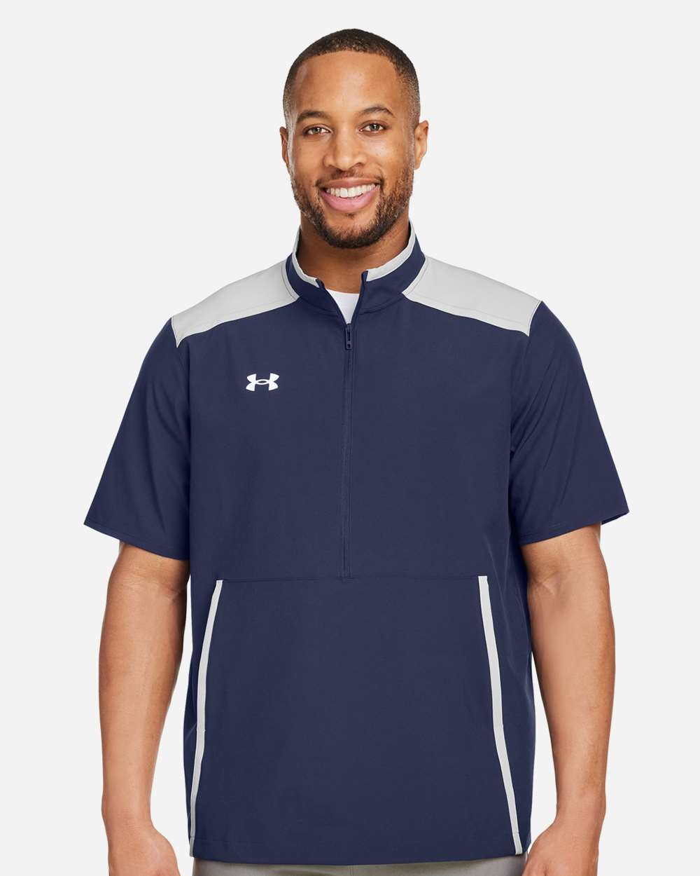 Men's Motivate 3.0 Short Sleeve Half-Zip Midnight Navy/ White