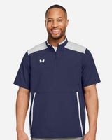 Men's Motivate 3.0 Short Sleeve Half-Zip Midnight Navy/ White