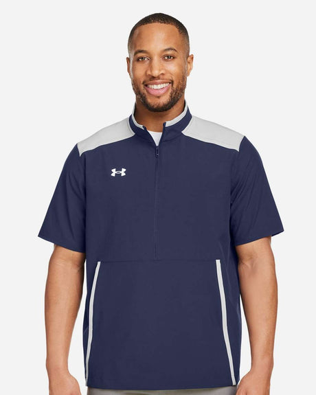 Men's Motivate 3.0 Short Sleeve Half-Zip Midnight Navy/ White