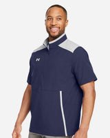 Men's Motivate 3.0 Short Sleeve Half-Zip Midnight Navy/ White_1