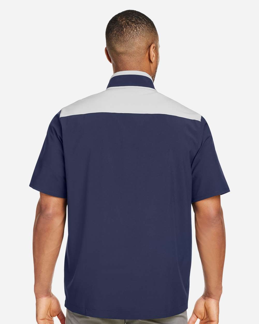 Men's Motivate 3.0 Short Sleeve Half-Zip Midnight Navy/ White_2