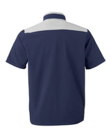 Men's Motivate 3.0 Short Sleeve Half-Zip Midnight Navy/ White_5