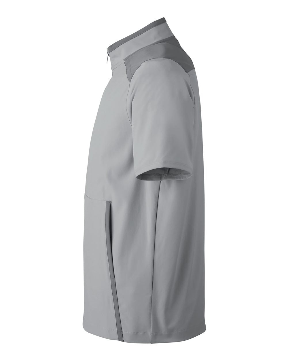 Men's Motivate 3.0 Short Sleeve Half-Zip Mod Grey/ White_4