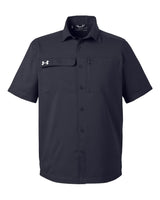Men's Motivate Coach Woven Shirt Black/ White_3