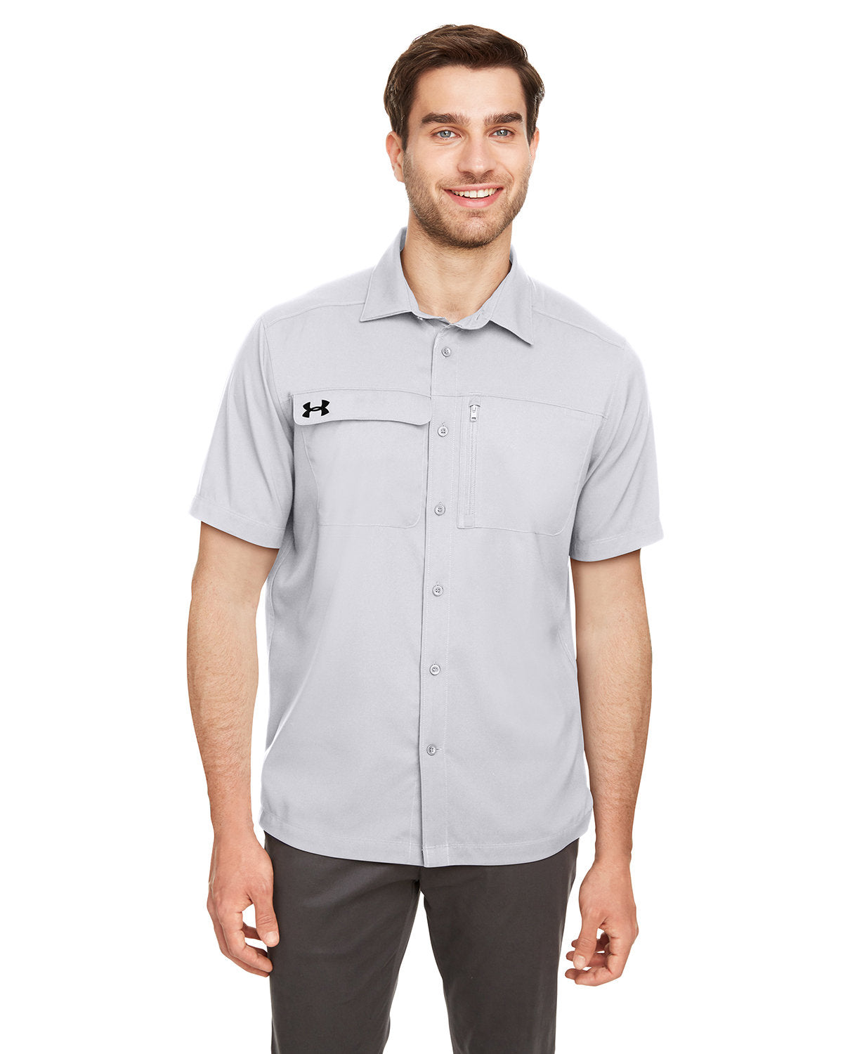 Men's Motivate Coach Woven Shirt Light Greys