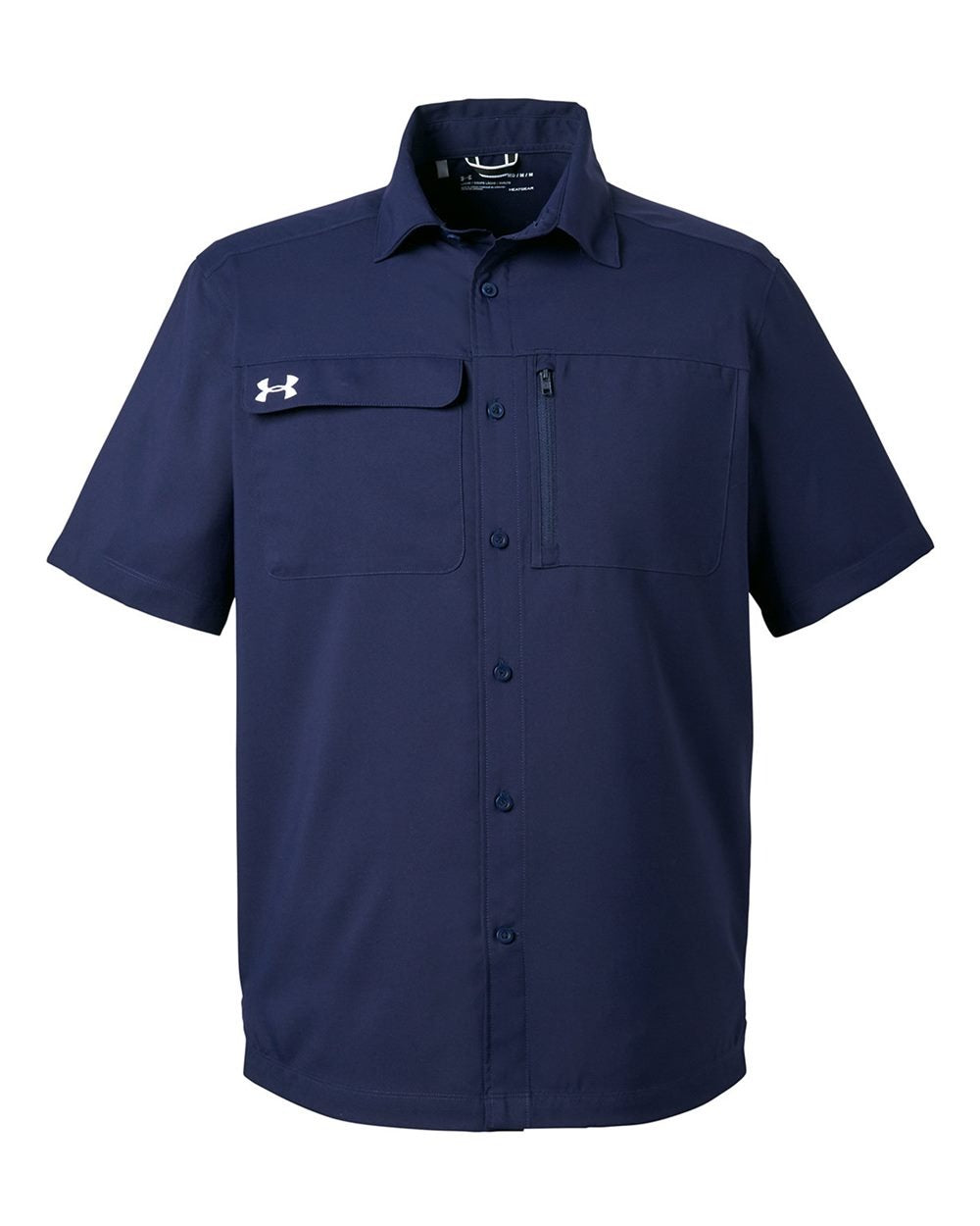 Men's Motivate Coach Woven Shirt Midnight Navy/ White_3