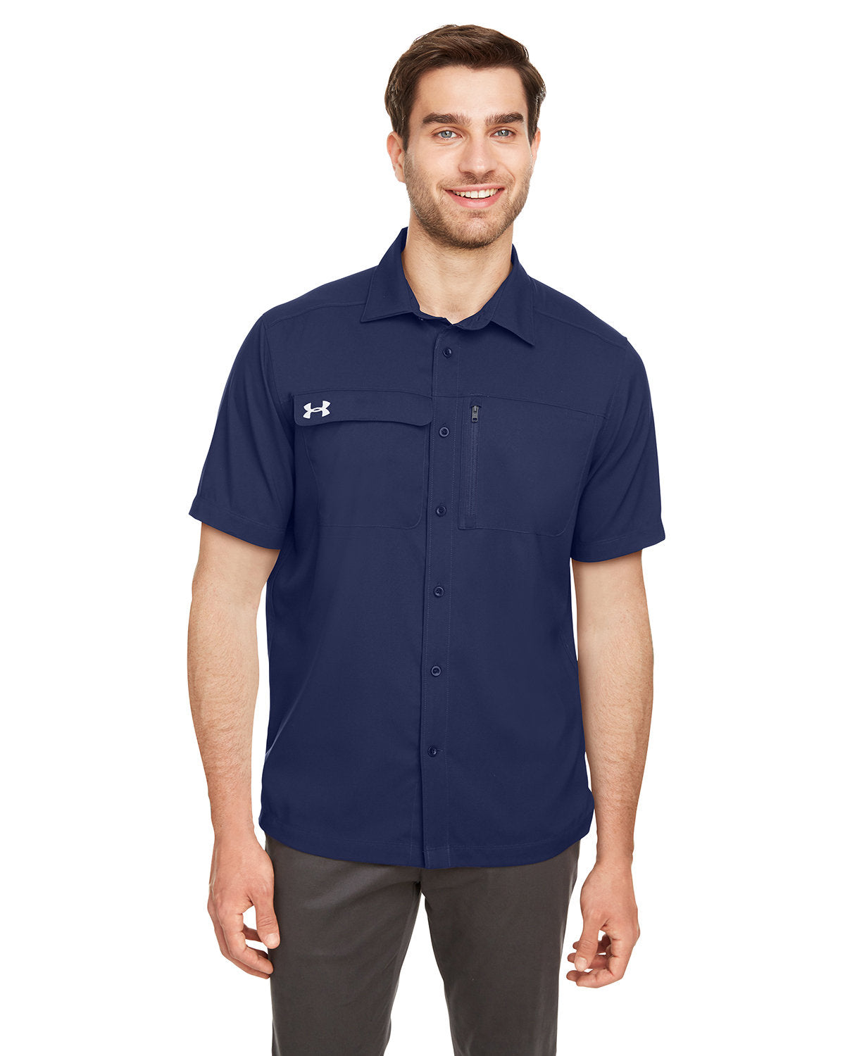 Men's Motivate Coach Woven Shirt Navy Blues