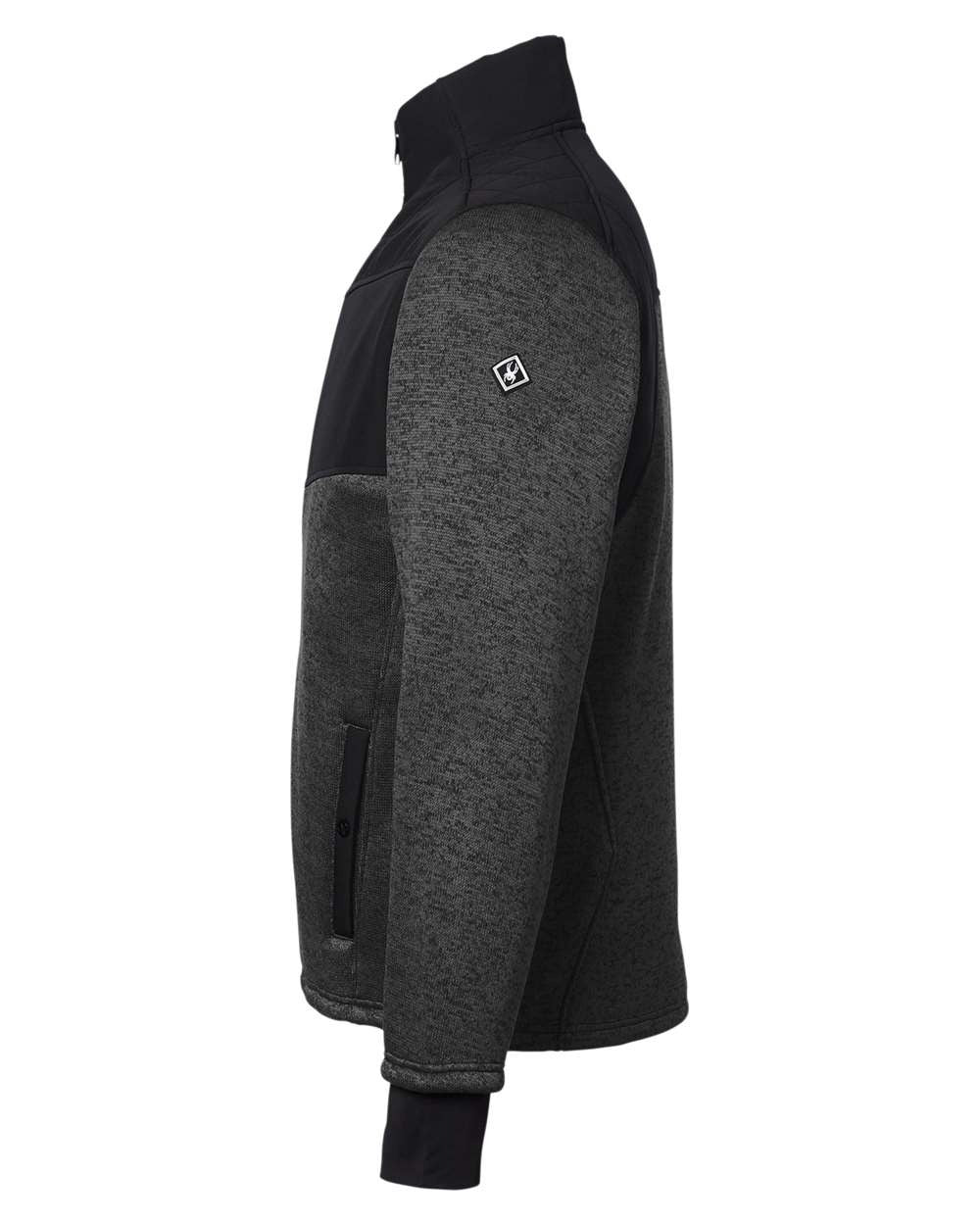 Men's Passage Sweater Jacket Black Powder/ Black_4