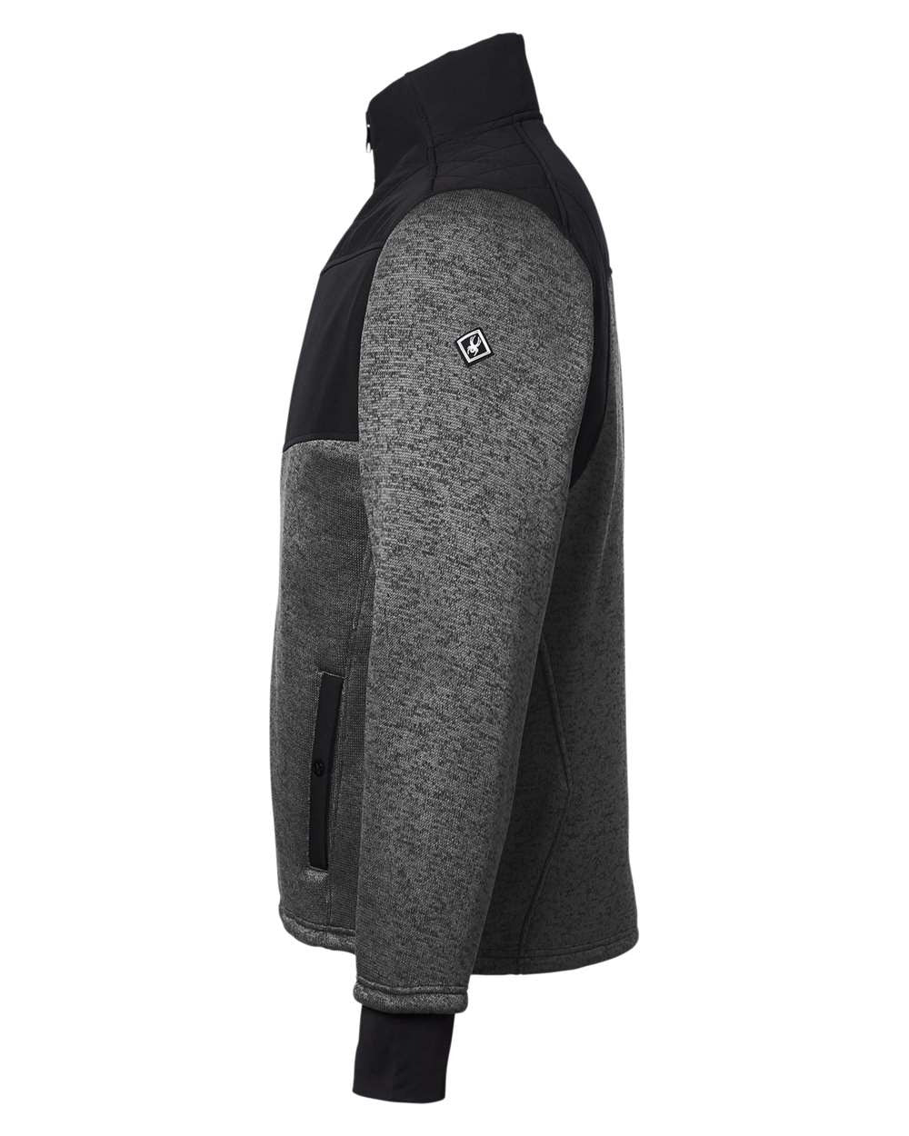 Men's Passage Sweater Jacket Polar Powder/ Black_4