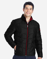 Men's Pelmo Insulated Puffer Jacket Black/ Red
