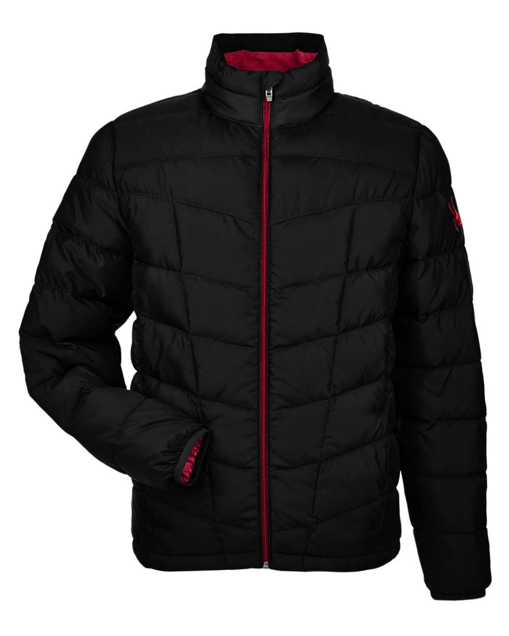 Men's Pelmo Insulated Puffer Jacket Black/ Red_3