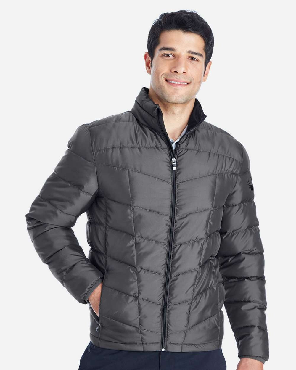 Men's Pelmo Insulated Puffer Jacket Polar/ Black
