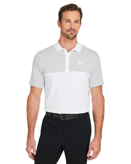 Men's Performance 3.0 Colorblock Polo Wh/ H Gr/ Why_103