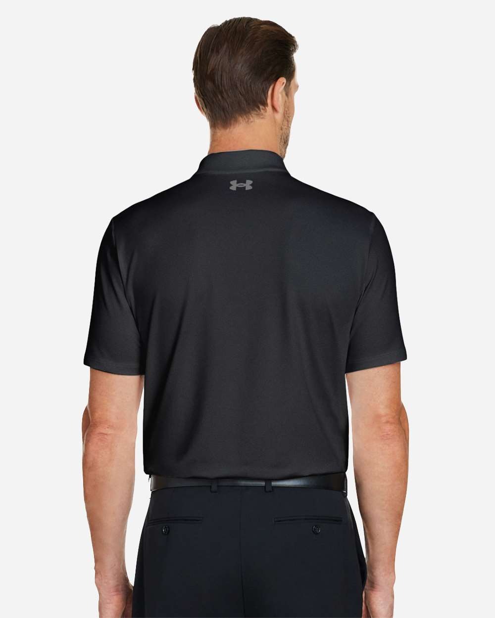 Men's Performance 3.0 Golf Polo Black/ PTC Grey_2