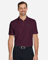 Men's Performance 3.0 Golf Polo Dark Maroon/ Pitch Grey