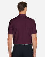Men's Performance 3.0 Golf Polo Dark Maroon/ Pitch Grey_2