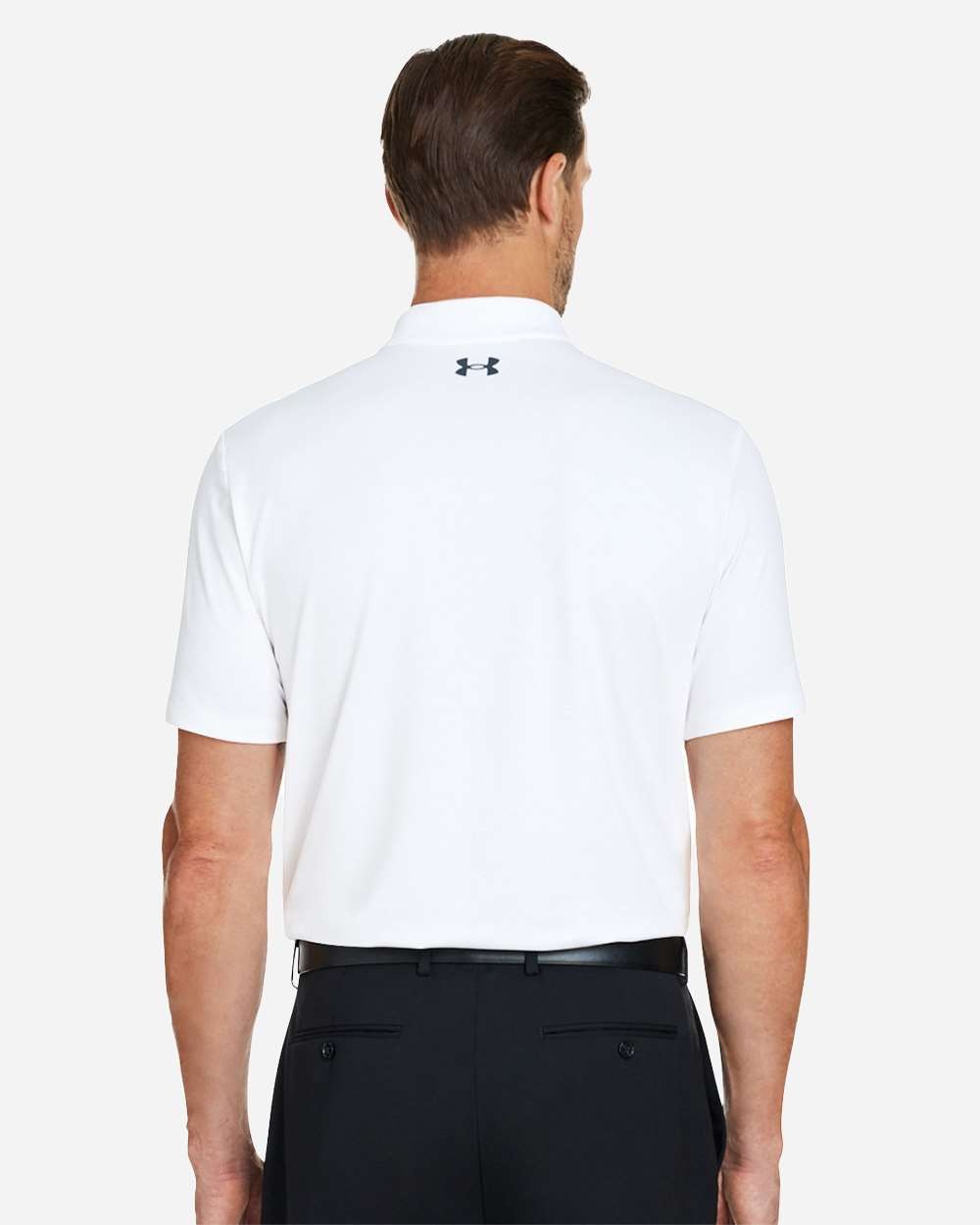 Men's Performance 3.0 Golf Polo White/ Pitch Grey_2