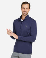 Men's Playoff Quarter-Zip Pullover Midnight Navy/ Pitch Grey_1