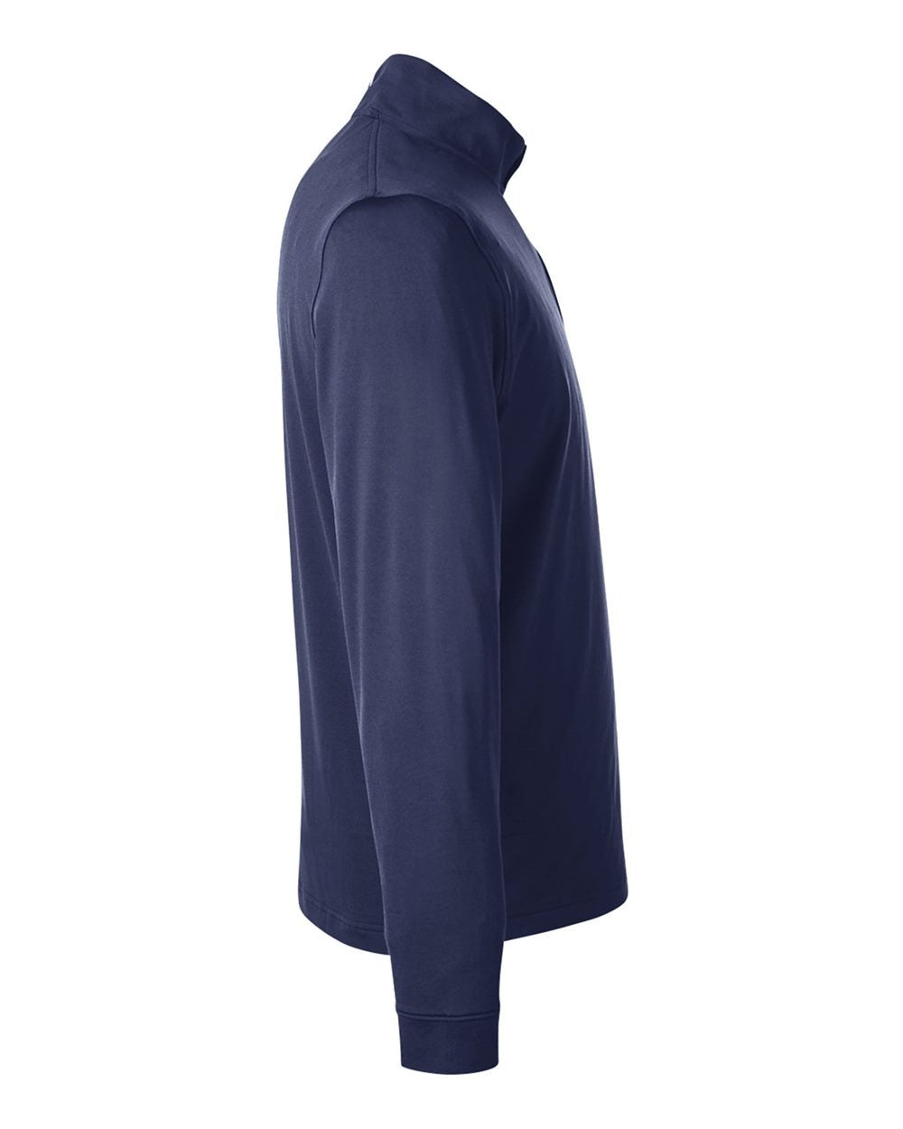 Men's Playoff Quarter-Zip Pullover Midnight Navy/ Pitch Grey_4