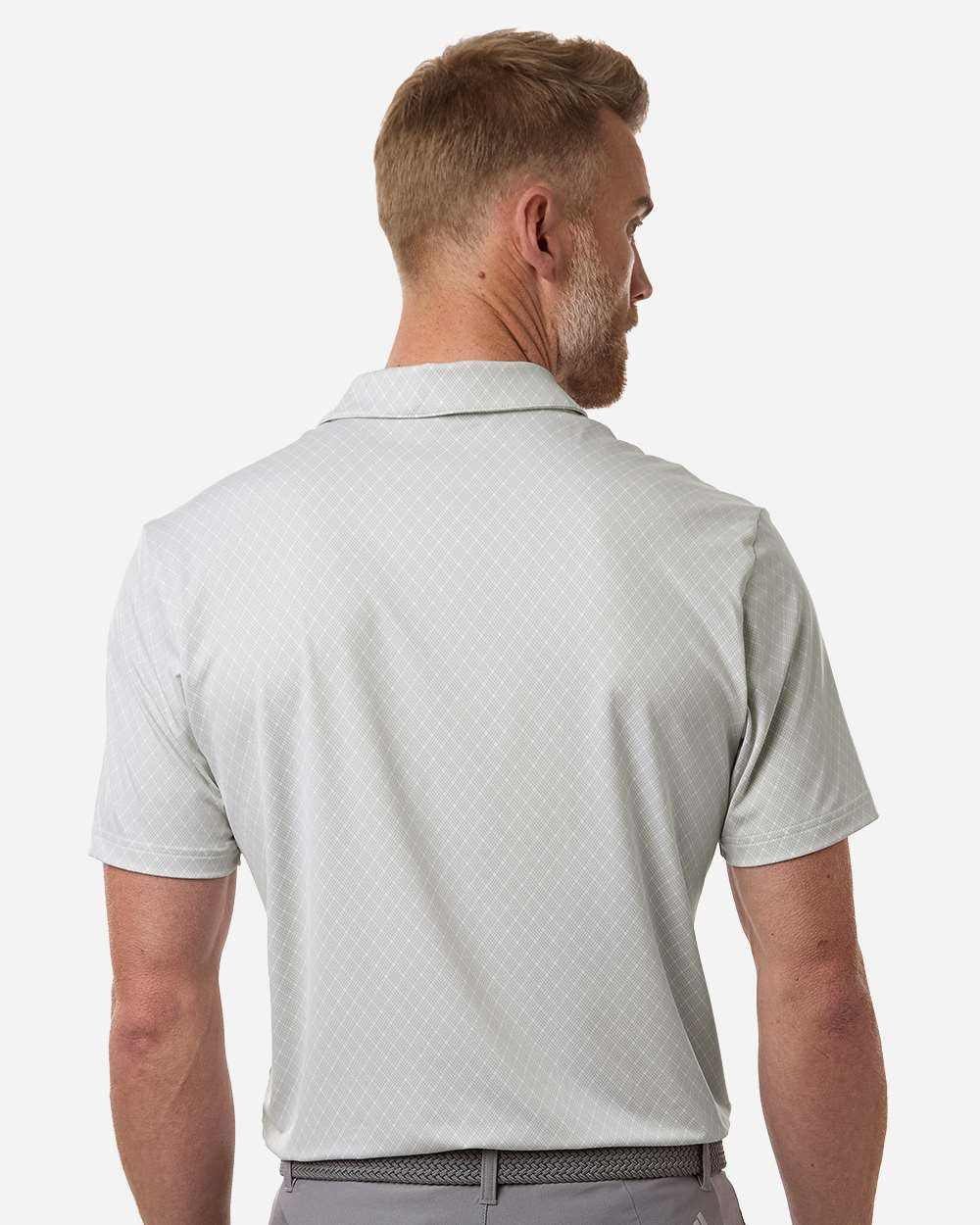 Men's Print Polo White_2