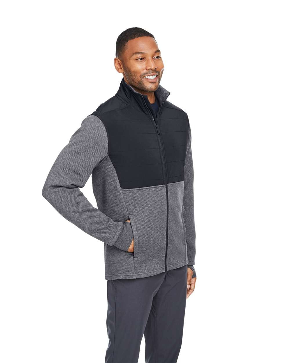 Men's Pursuit Jacket Black Heather/ Black_1