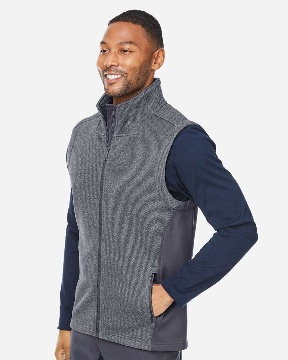 Men's Pursuit Vest Black Heather/ Polar_1