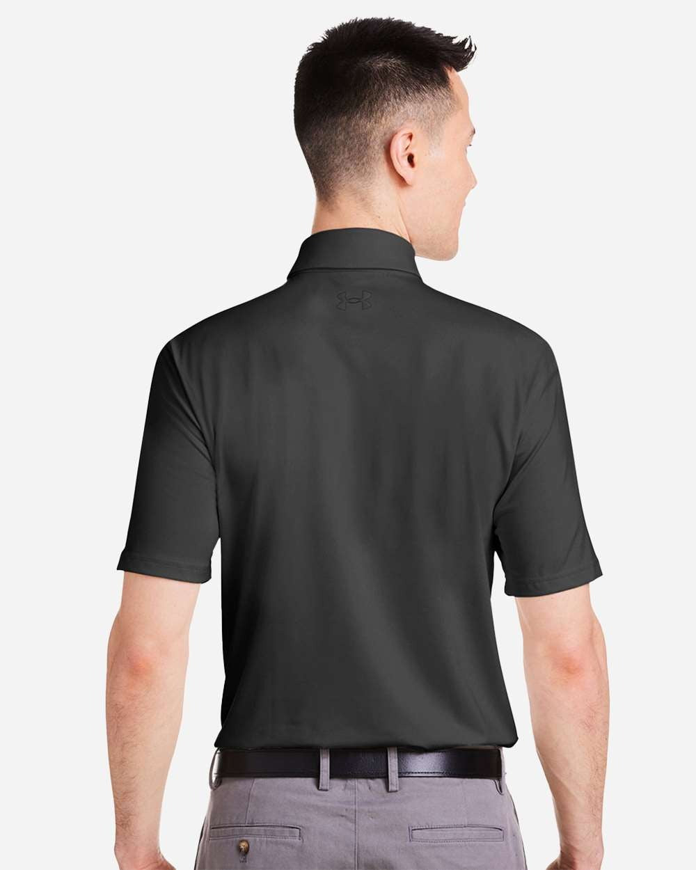 Men's Recycled Polo Black/ White_2
