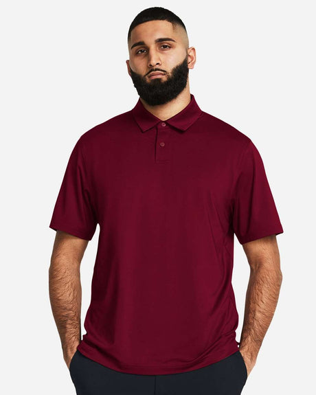 Men's Recycled Polo Cardinal/ White