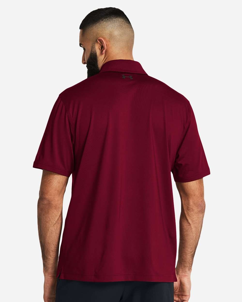 Men's Recycled Polo Cardinal/ White_1