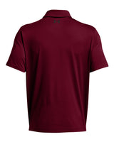 Men's Recycled Polo Cardinal/ White_3
