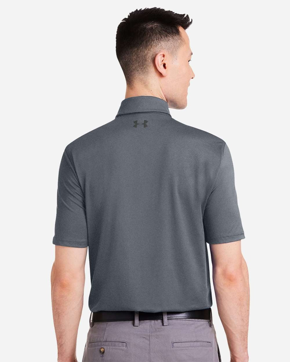 Men's Recycled Polo Castlerock/ White_2