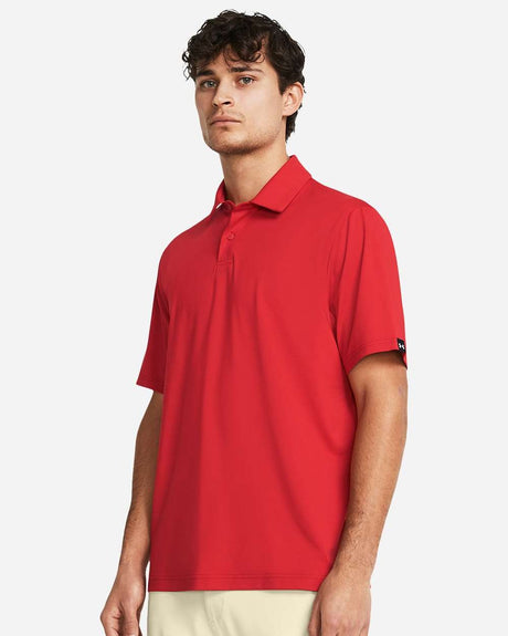 Men's Recycled Polo Red/ White