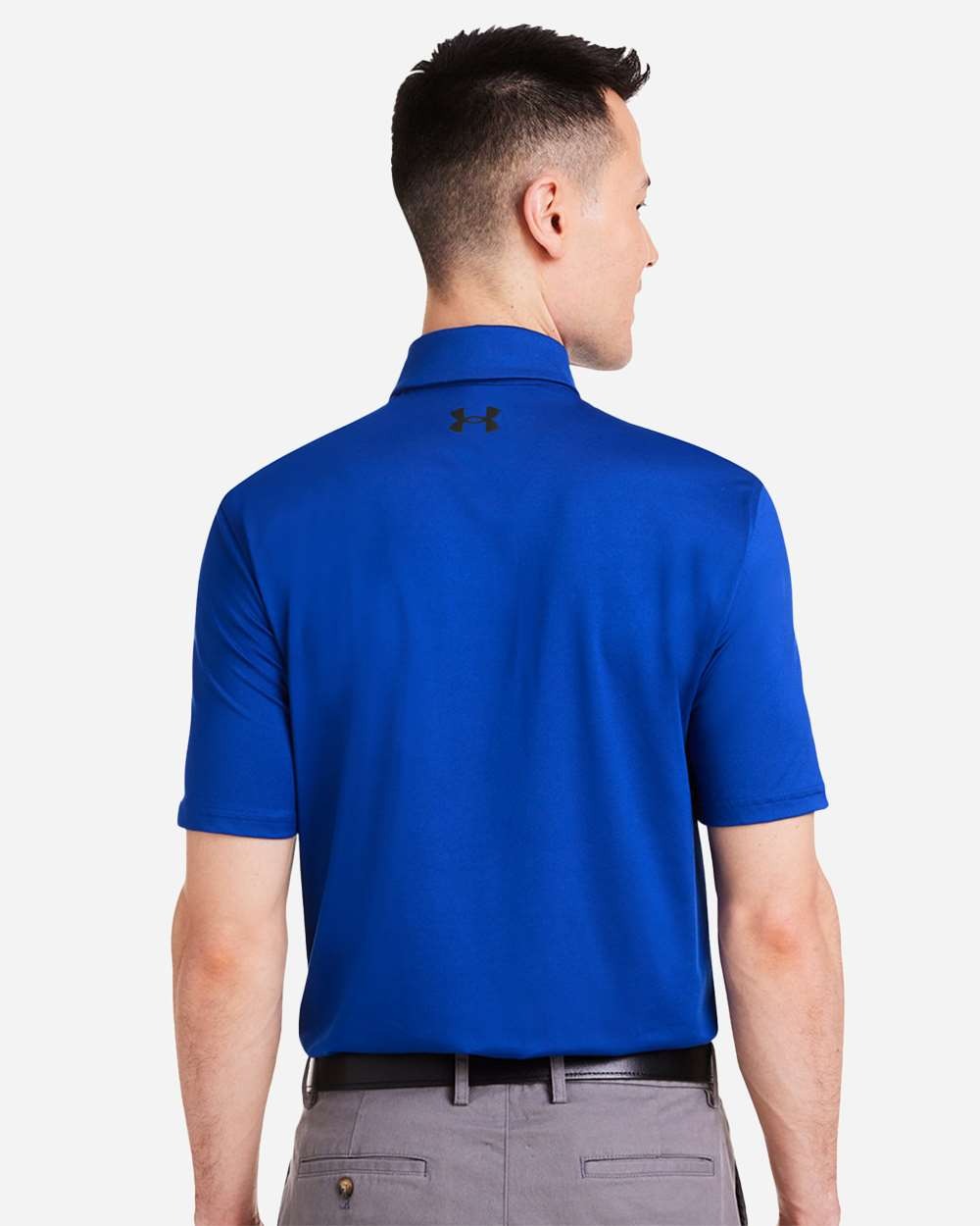 Men's Recycled Polo Royal/ White_2