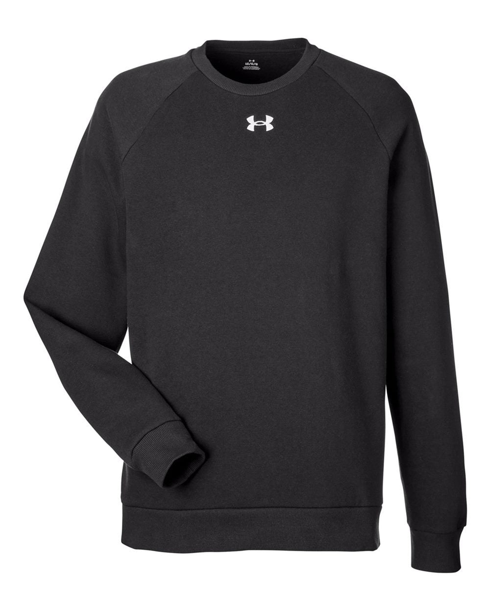 Men's Rival Fleece Crewneck Sweatshirt Black/ White_3