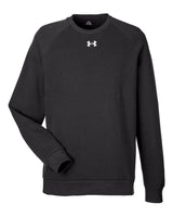 Men's Rival Fleece Crewneck Sweatshirt Black/ White_3