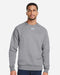 Men's Rival Fleece Crewneck Sweatshirt CS Grey Light Heather/ White