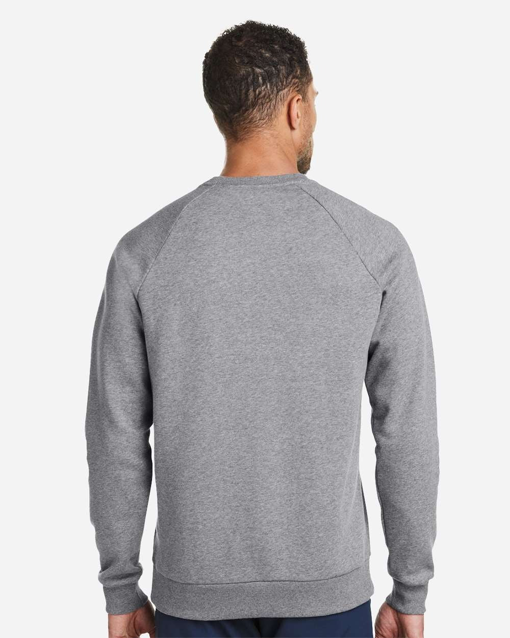 Men's Rival Fleece Crewneck Sweatshirt CS Grey Light Heather/ White_2