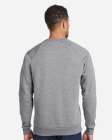 Men's Rival Fleece Crewneck Sweatshirt CS Grey Light Heather/ White_2