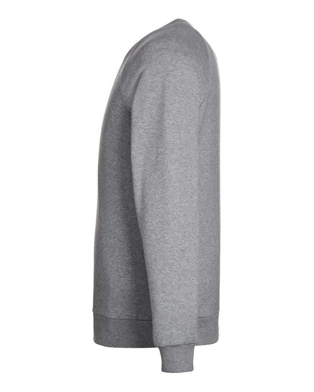 Men's Rival Fleece Crewneck Sweatshirt CS Grey Light Heather/ White_4