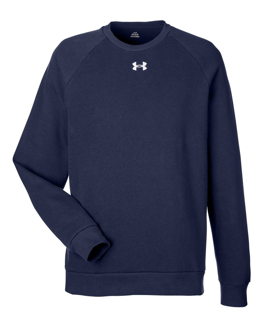 Men's Rival Fleece Crewneck Sweatshirt Midnight Navy/ White_3