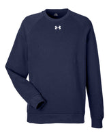 Men's Rival Fleece Crewneck Sweatshirt Midnight Navy/ White_3