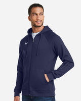 Men's Rival Fleece Full-Zip Midnight Navy/ White_1