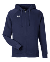 Men's Rival Fleece Full-Zip Midnight Navy/ White_3