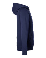 Men's Rival Fleece Full-Zip Midnight Navy/ White_4