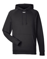 Men's Rival Fleece Hooded Sweatshirt Black/ White_3
